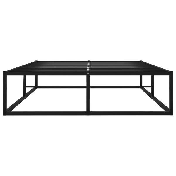 vidaXL S&auml;ngram utan madrass svart metall 120x200 cm