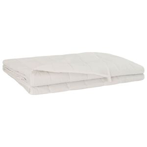 vidaXL Viktad Filt Vit 200 x 220 cm 13 kg 100% Bomull 205T