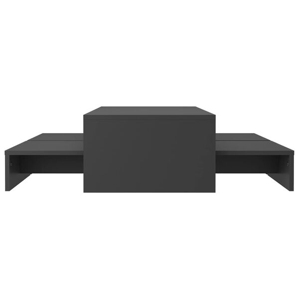 vidaXL Satsbord gr&aring; 100x100x26,5 cm konstruerat tr&auml;