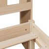 vidaXL S&auml;ng med bokhylla utan madrass 90x190cm massiv furu