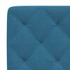 vidaXL Bed Frame without Mattress Blue 90x200 cm Velvet