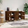 vidaXL Sk&auml;nk 2 st brun ek 60x35x70 cm konstruerat tr&auml;