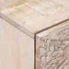 vidaXL Nattduksbord 2 pcs Vit 40 x 33,5 x 46 cm Massivt mangotr&auml;