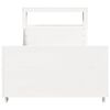 vidaXL S&auml;ngram utan madrass vit 90x190 cm massiv furu