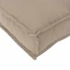 vidaXL Palldyna för ryggstöd Taupe 50 x 40 x 12 cm Oxford tyg