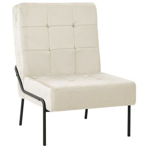 vidaXL Avkopplingsstol 65x79x87 cm gr&auml;ddvit sammet