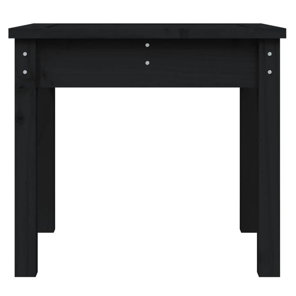 vidaXL Trädgårdsbänk svart 50x44x45 cm massiv furu