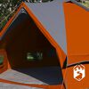 vidaXL Teepee T&auml;lt med tak Gr&aring; och orange 490 x 410 x 210 cm