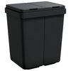 vidaXL Dubbel sophink antracit 2x25 L