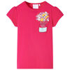 T-shirt f&ouml;r barn stark rosa 128