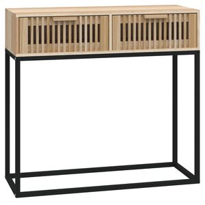 vidaXL Konsolbord 80x30x75 cm konstruerat tr&auml; och j&auml;rn