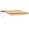 vidaXL Manuell markisram med LED-lampor Sand 2,5 x 2 m