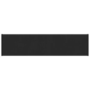 vidaXL F&ouml;nsterbr&auml;da Svart med tr&auml;&aring;dring 80 x 25 x 4,5 cm PVC