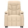vidaXL Massagefåtölj med uppresningshjälp gräddvit tyg