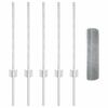 vidaXL Stängsel och Stånd Silver 0,5 x 10 m Stål