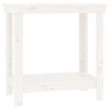 vidaXL Skob&auml;nk vit 80x50x80 cm massiv furu