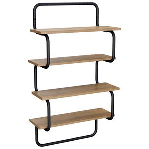 vidaXL 4-Tier V&auml;gghylla Artisan-ek 40 x 24,5 x 104 cm Konstruerat tr&auml;