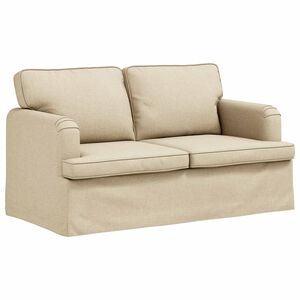 vidaXL Soffa Kr&auml;m 144 x 80 x 85 cm tyg