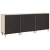 vidaXL Sideboard 3 pcs Vit 60 x 33 x 75 cm massivt mangotr&auml;