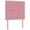 vidaXL F&ouml;rvaringss&auml;ng med madrass med madrass Rosa 90 x 200 cm Sammet