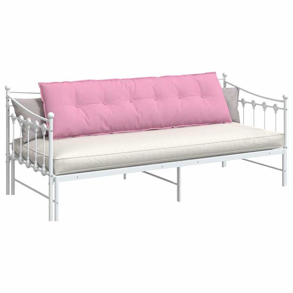 vidaXL Ryggkudde Rosa 180 x 19 x 50 cm tyg