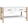 vidaXL Soffbord vit 82x48x45 cm konstruerat tr&auml;