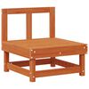 vidaXL Tr&auml;dg&aring;rd Mittensoffa Massivt furu VaxBrun 61 x 60,5 x 62 cm