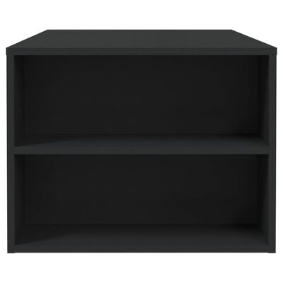 vidaXL Soffbord svart 102x55x42 cm konstruerat trä