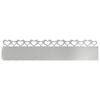 vidaXL Gr&auml;skanter 10 st 103 x 0,05 x 22 cm Galvaniserat st&aring;l Silver