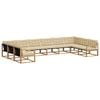 vidaXL Utomhussoffset 10 st Vit och Beige