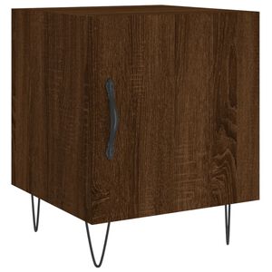 vidaXL S&auml;ngbord brun ek 40x40x50 cm konstruerat tr&auml;