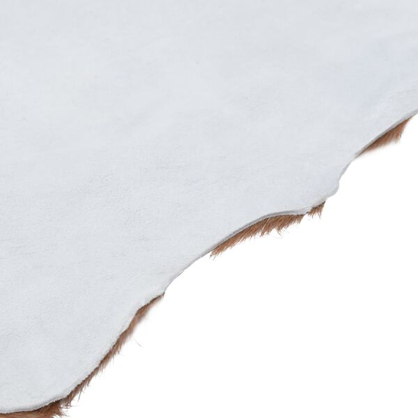 vidaXL Getskinn brun och vit 60x100 cm