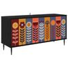 vidaXL TV-sk&aring;p ESSEN 102 x 33 x 51 cm Svart ek Konstruerat tr&auml;