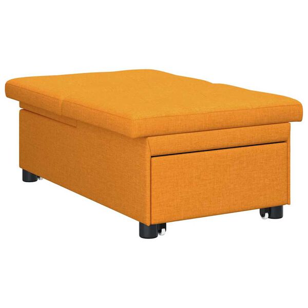 vidaXL Pull Out Sofa Bed M&ouml;rkgul 194 x 50 x 82 cm tyg