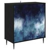 vidaXL Sideboard RAALTE Svart ek 69 x 33 x 76 cm Konstruerat tr&auml;