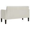 vidaXL Loveseat soffa creme 109 cm sammet
