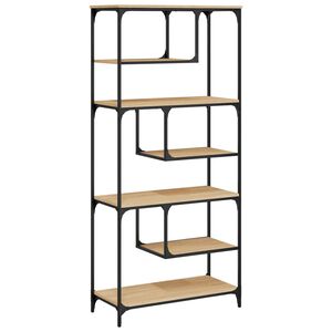 vidaXL Bokhylla sonoma-ek 81x36x176 cm konstruerat tr&auml;