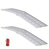 vidaXL Hopf&auml;llbar motorcykelramp 340 kg per ramp 2 pcs Silver