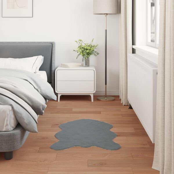 vidaXL Fusk-kaninp&auml;lsmatta Olite Antracit 60 x 90 cm Polyester