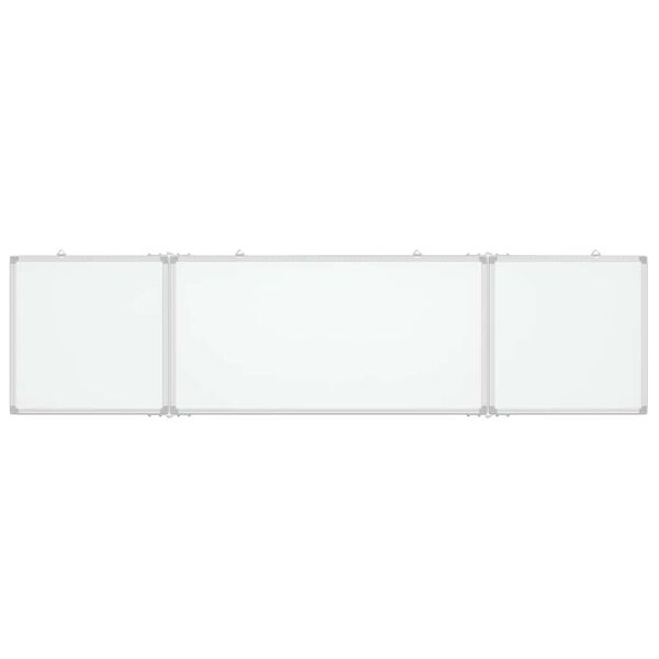 vidaXL Magnetisk whiteboard hopf&auml;llbar 200x50x1,7 cm aluminium
