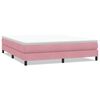 vidaXL Res&aring;rs&auml;ng utan madrass rosa 180x210 cm sammet