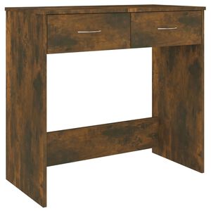 vidaXL Skrivbord r&ouml;kf&auml;rgad ek 80x40x75 cm konstruerat tr&auml;