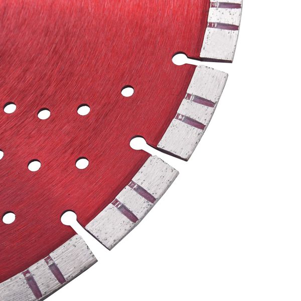 vidaXL Diamantklinga med Turbo Steel och hål 350 mm