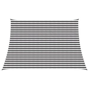 vidaXL Sols&auml;tt segel Antracit och vitt 4 / 5 x 3 m HDPE