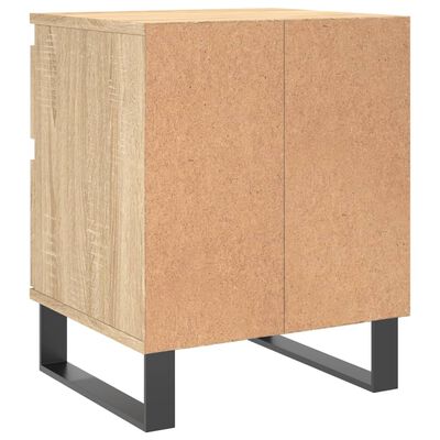 vidaXL Sängbord sonoma-ek 40x35x50 cm konstruerat trä