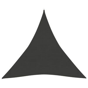 vidaXL Solsegel 160 g/m&sup2; antracit 3x3x3 m HDPE