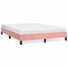 vidaXL S&auml;ngram rosa 140x200 cm sammet