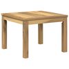vidaXL Kaffeebord LAREN Vit tv&auml;tt 49 x 48,5 x 36 cm Massivt Akaciatr&auml;