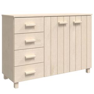 vidaXL Sk&auml;nk HAMAR honungsbrun 113x40x80 cm massiv furu