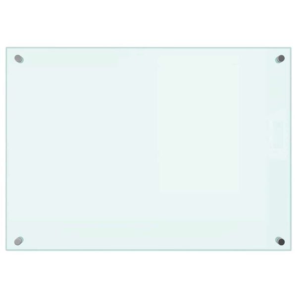 vidaXL St&auml;nkskydd mj&ouml;lkf&auml;rgad 70x50 cm h&auml;rdat glas